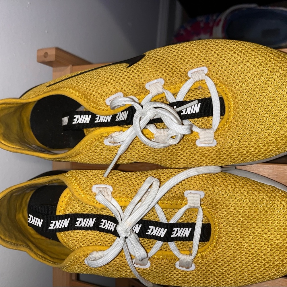 Nike Bright Yellow Athletic Shoes with White Details